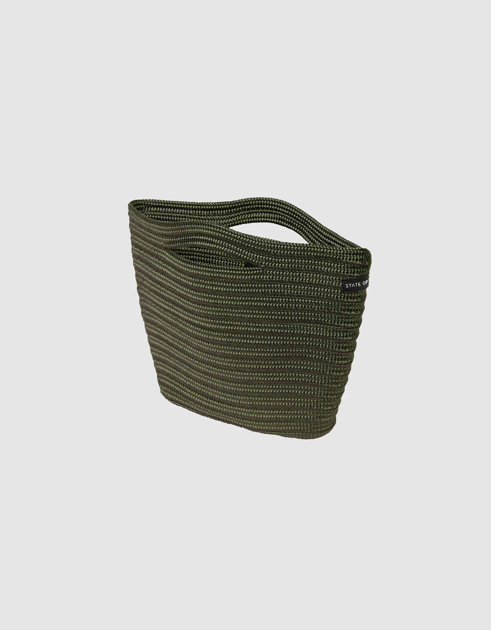 Adrift clutch large in khaki