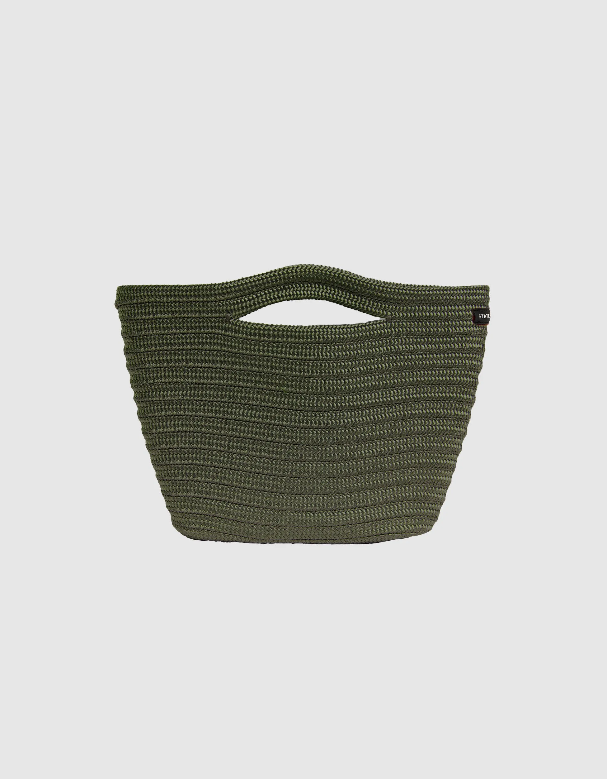 Adrift clutch large in khaki