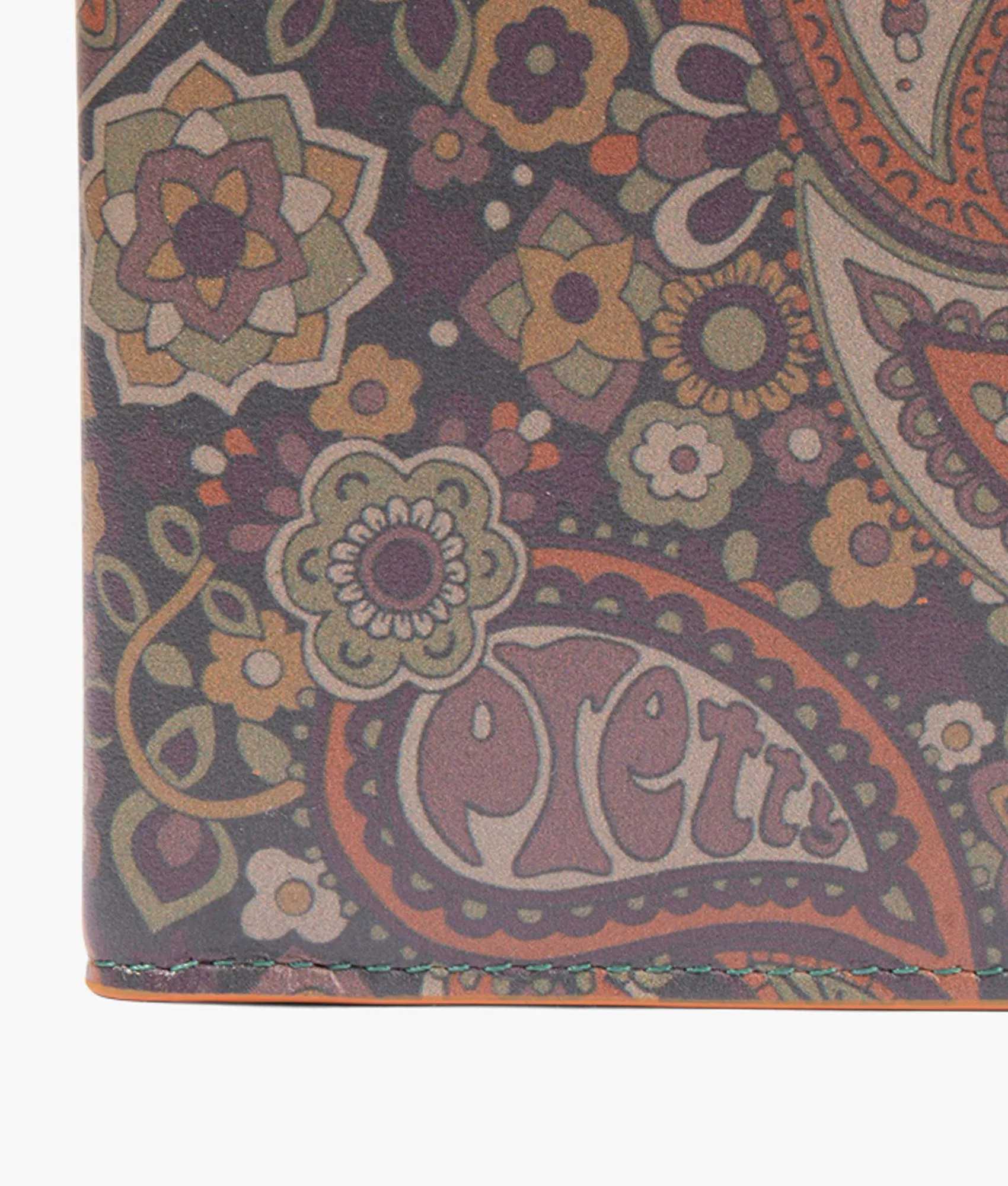 Autumn Paisley Textured Bi-Fold Wallet