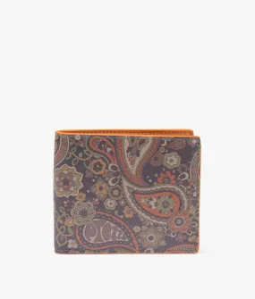 Autumn Paisley Textured Bi-Fold Wallet