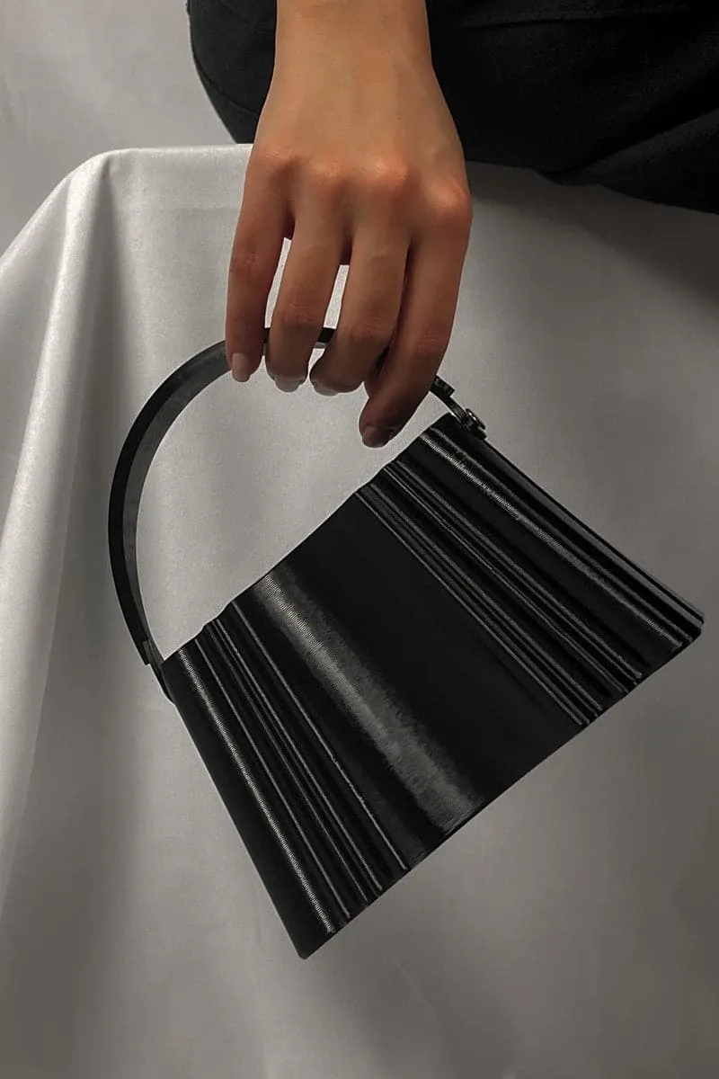 BLACK SILK CLUTCH