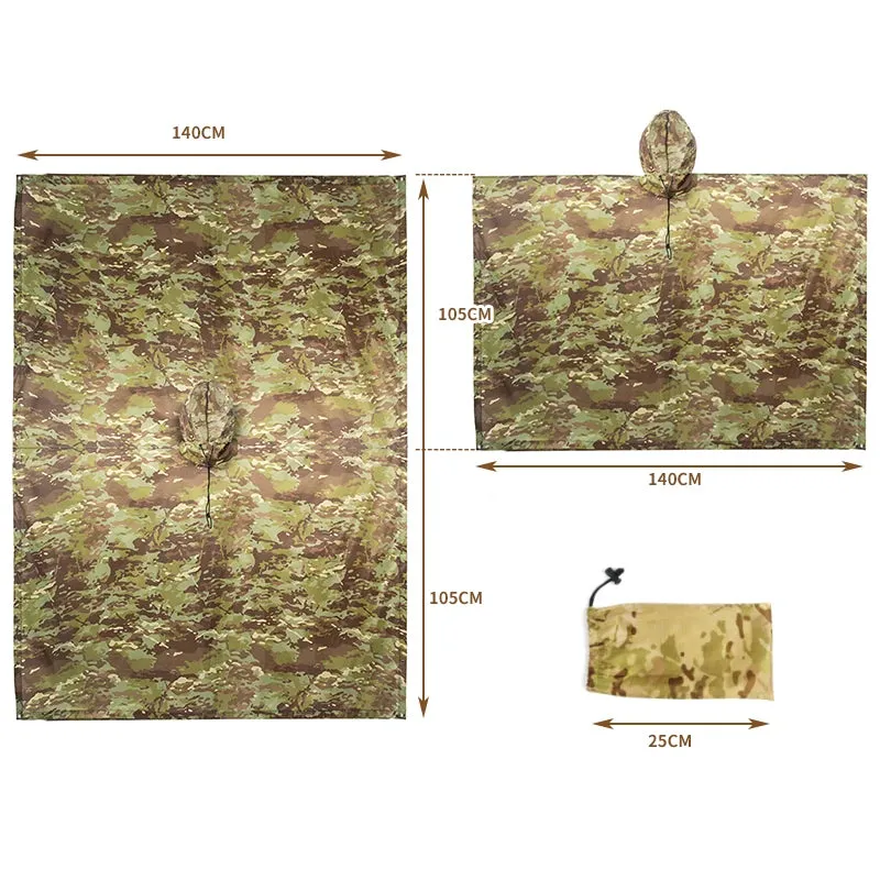 Breathable Camouflage Poncho