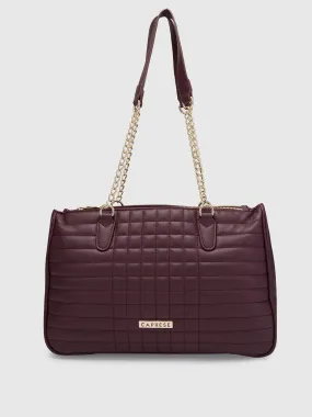 Caprese Maxim Satchel Large Maroon