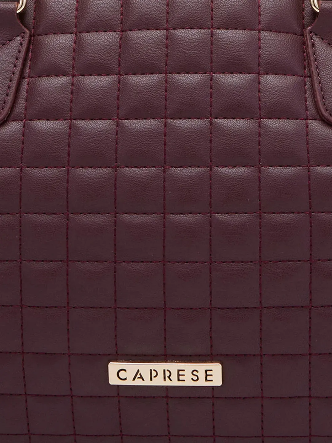 Caprese Maxim Satchel Large Maroon