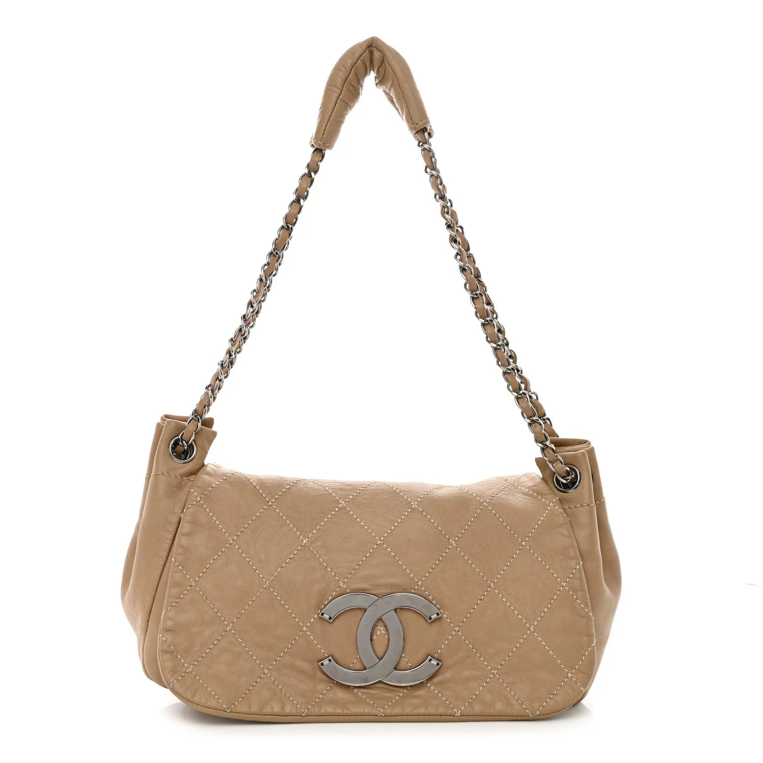 Chanel Lambskin Contrast Stitch Surpique