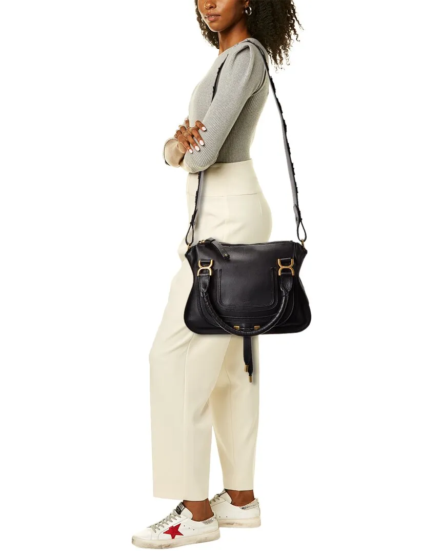 Chloé Marcie Double Carry Leather Satchel