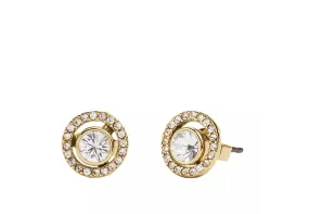 Coach Pavé Halo Stud Earrings - Gold-Plated