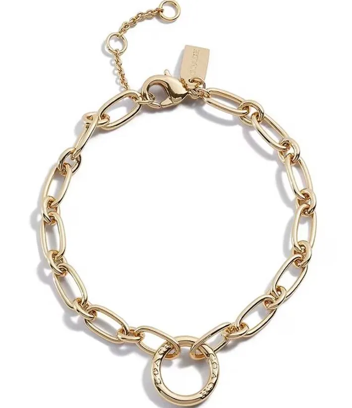 Coach Signature Link Line Bracelet - Gold-Plated