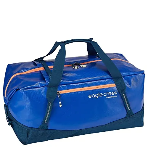 Eagle Creek Migrate Duffel 90L Travel Bag, Durable Water-Resistant, Mesa Blue