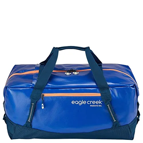 Eagle Creek Migrate Duffel 90L Travel Bag, Durable Water-Resistant, Mesa Blue