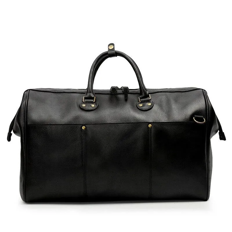 Elias Cowhide Leather Duffel Bag