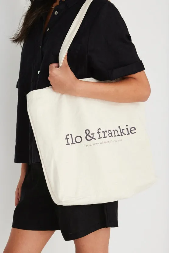 Flo Natural Canvas Tote Bag