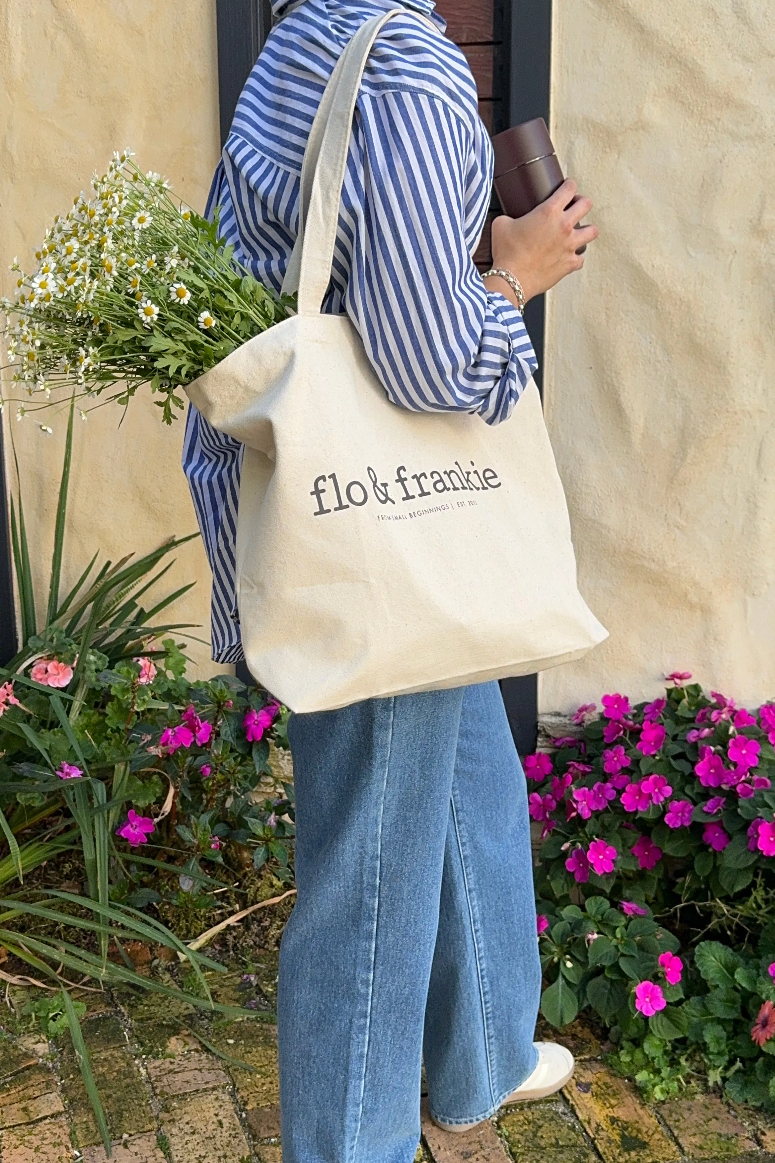 Flo Natural Canvas Tote Bag