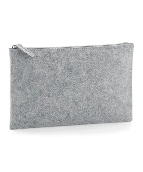 Grey Melange - Felt accessory pouch