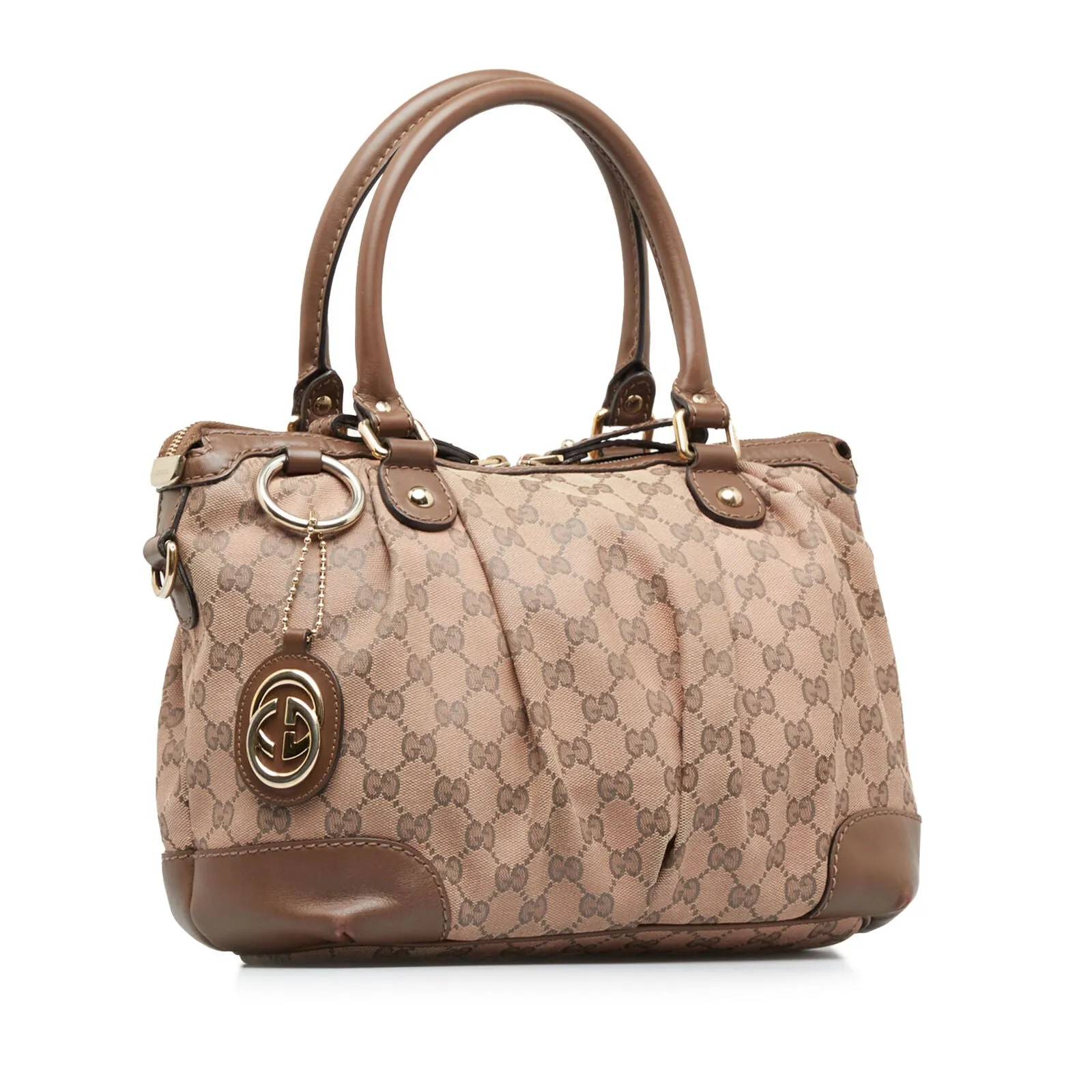 Gucci Gg Sukey Brown Light Canvas