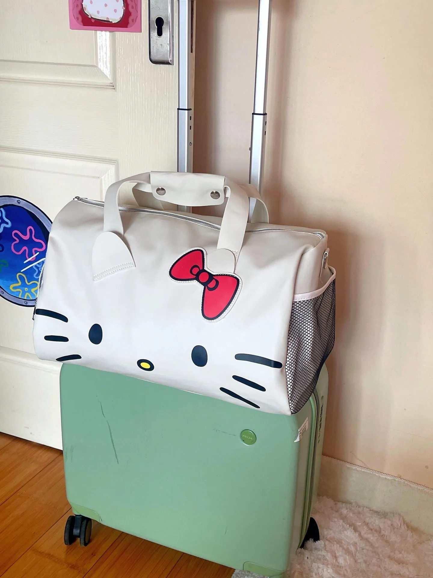 Hello Kitty Travel Duffel Bag Tote Carry on Luggage