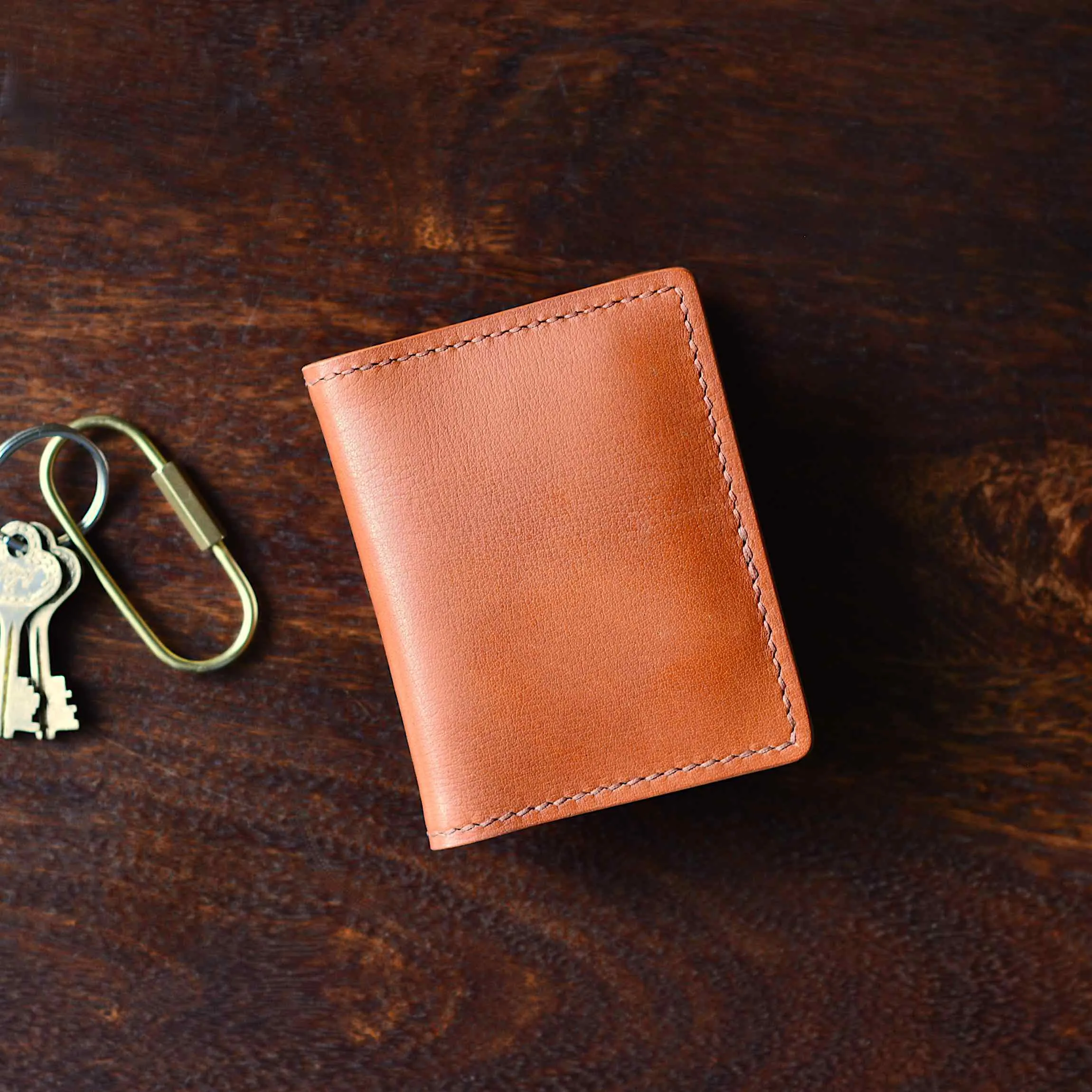 Minimal Bifold No. 1 - Textured Leather