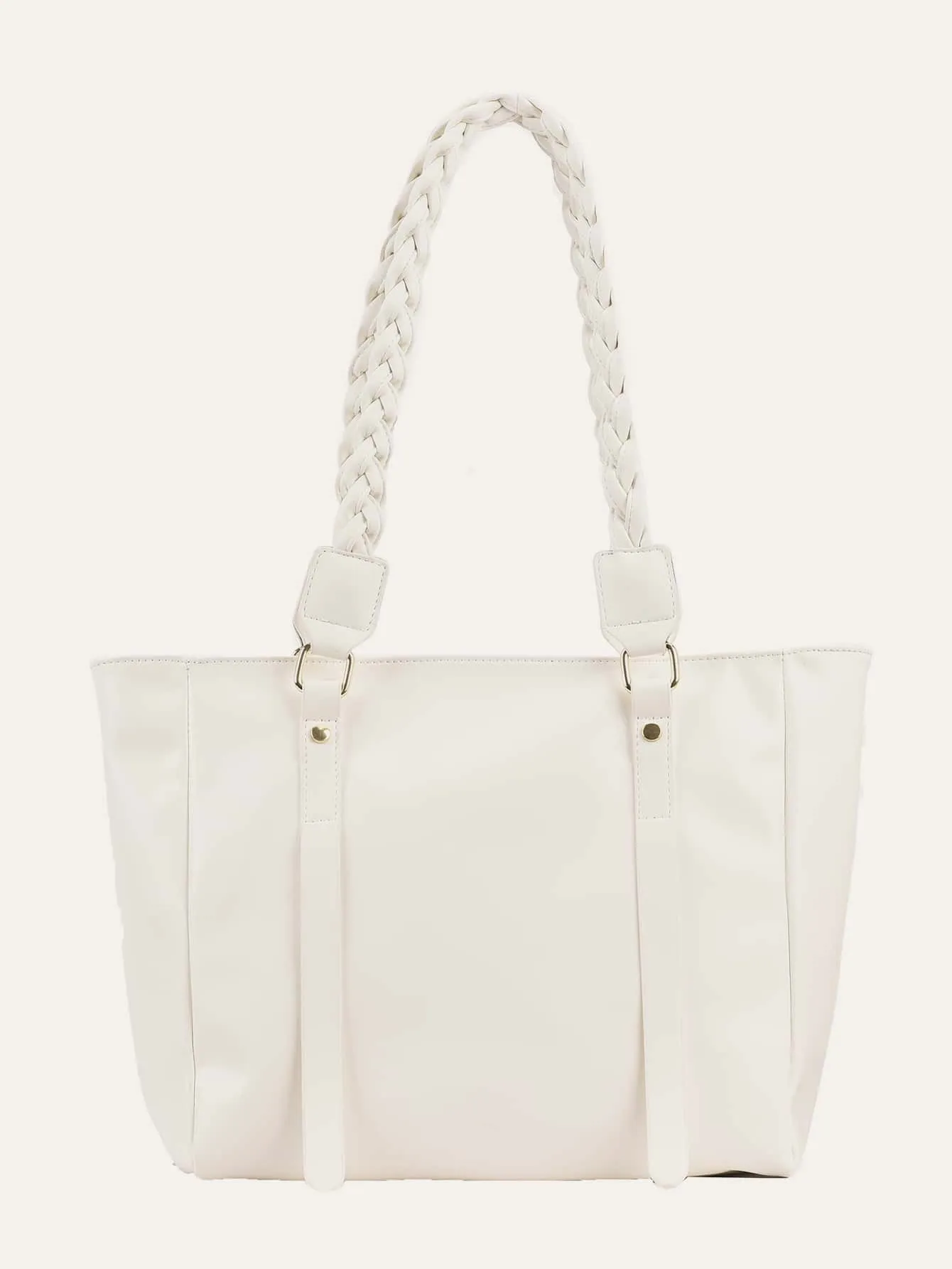 Minimalist Braided Design Shoulder Tote Bag