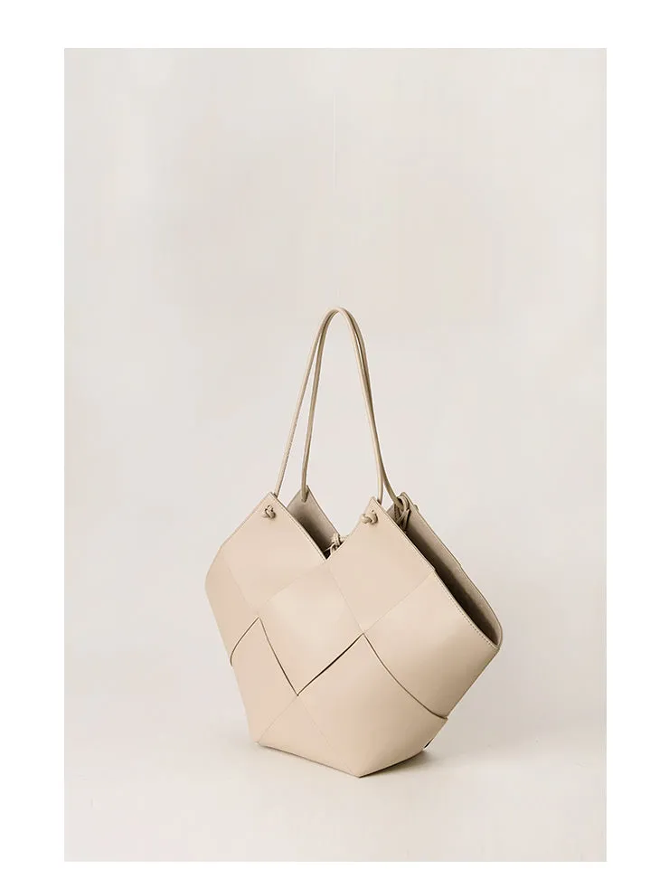 Minimalist Cem Leather Tote Shopper Bag