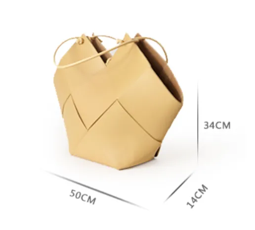 Minimalist Cem Leather Tote Shopper Bag