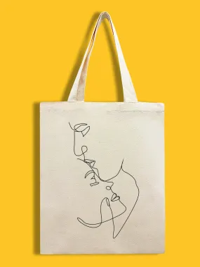 Minimalist Figure Graphic Shopper Bag