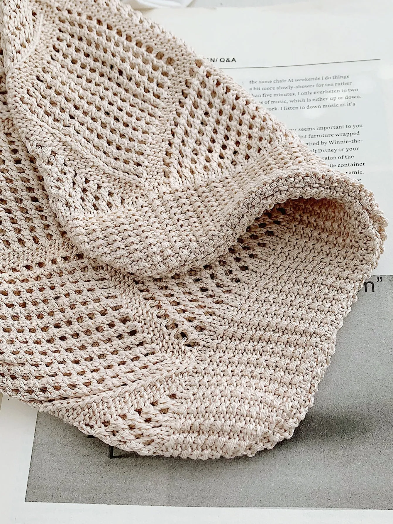 Minimalist Large Capacity Crochet Tote Bag