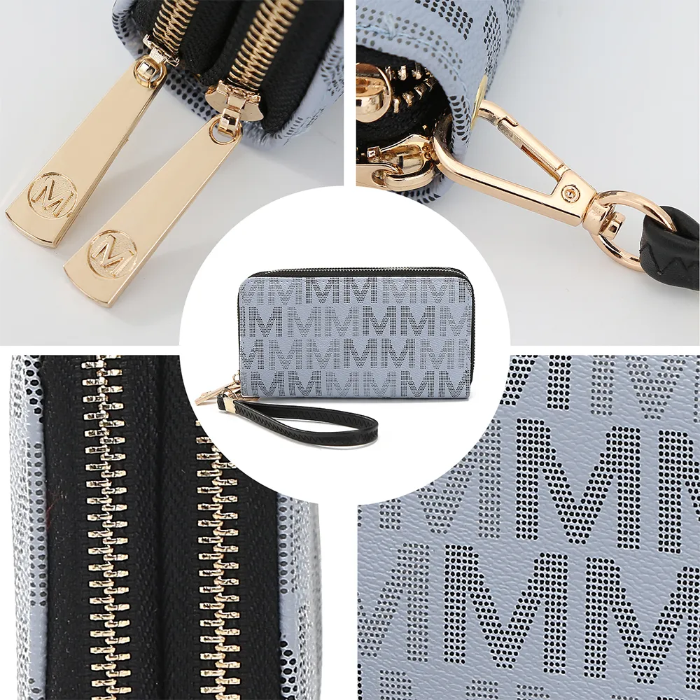 MKF Collection Hofstra M Signature Wallet Wristlet by Mia k