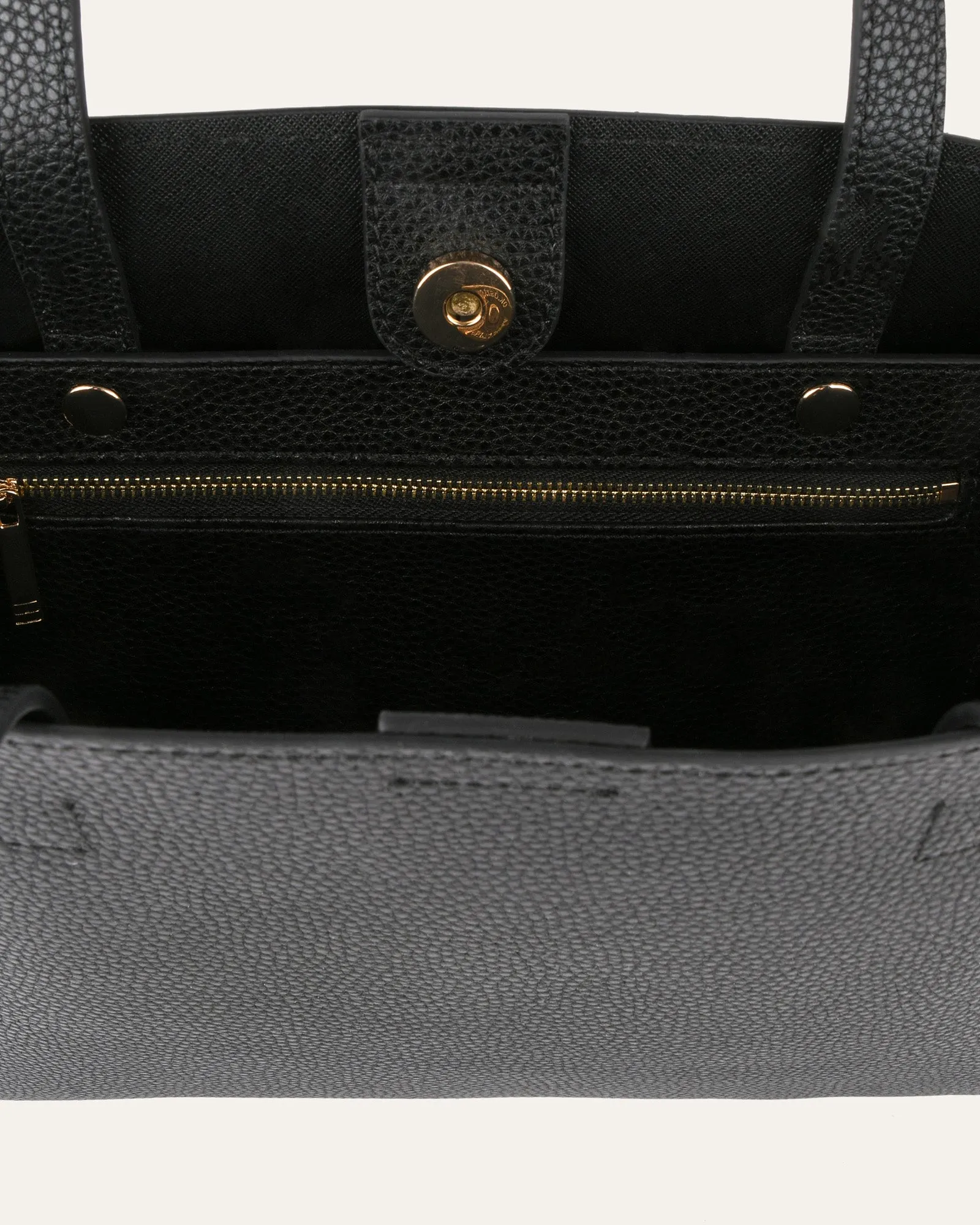 RAMONA TOTE BAG BLACK LEATHER