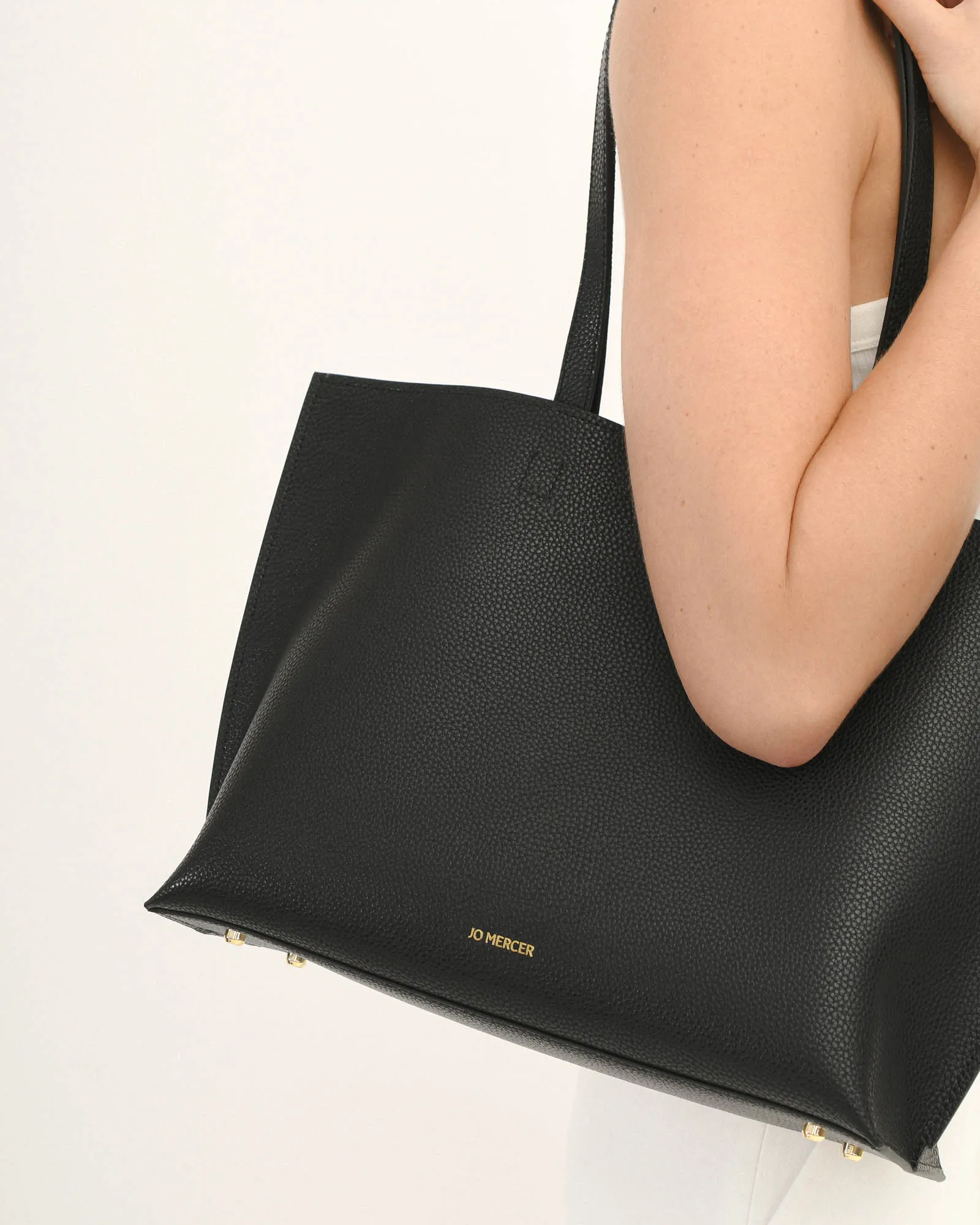 RAMONA TOTE BAG BLACK LEATHER