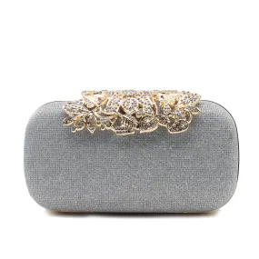 Silver Fancy Clutch C20920