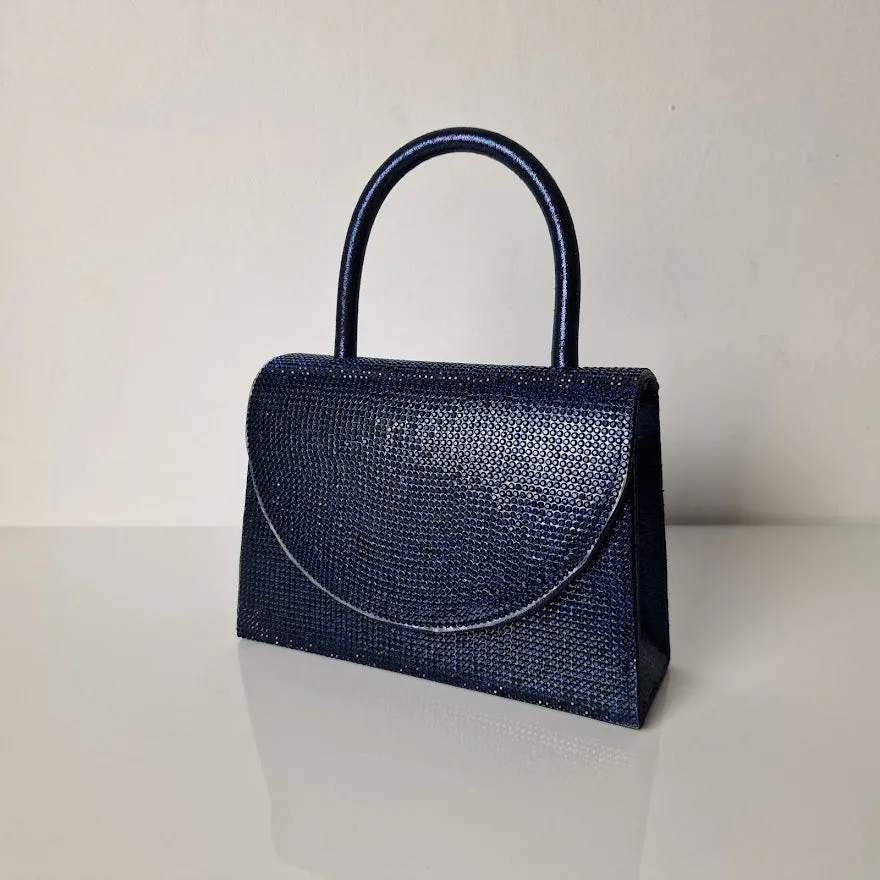 Sparkly Navy Blue Diamante Mini Grab Bag