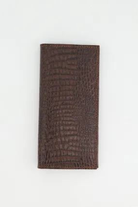 TEXTURED ALLIGATOR LONG WALLET