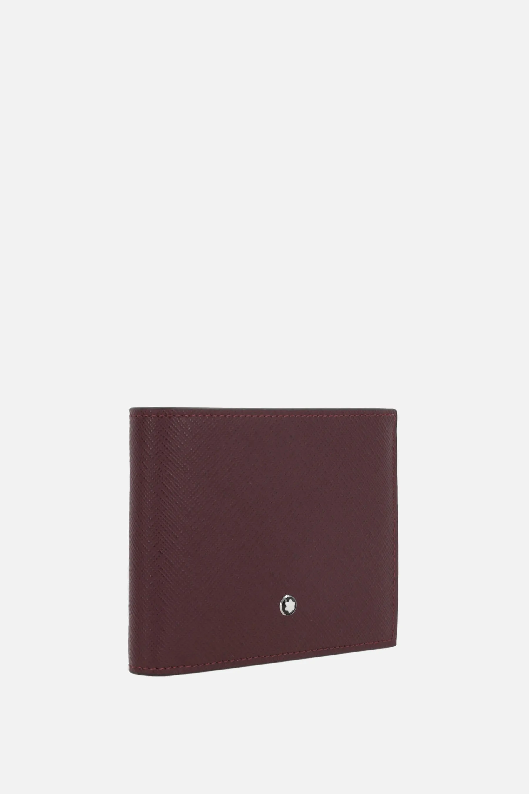 Textured Pattern Leather Billfold Wallet