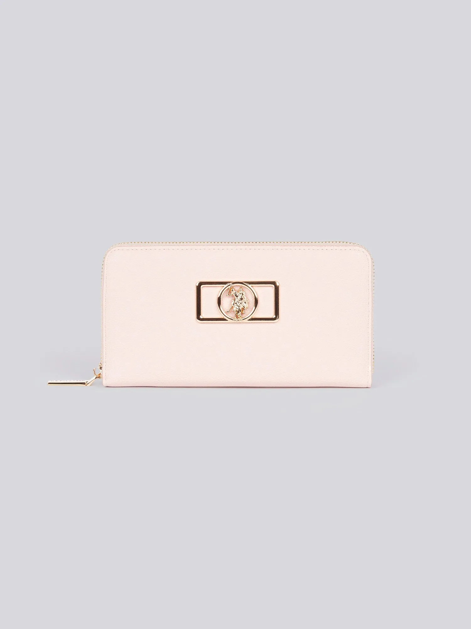 U.S. Polo Assn. Womens Jones Chic Zip Around Wallet in Pink