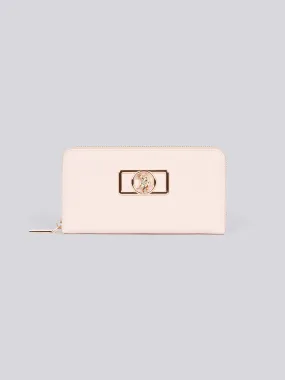 U.S. Polo Assn. Womens Jones Chic Zip Around Wallet in Pink