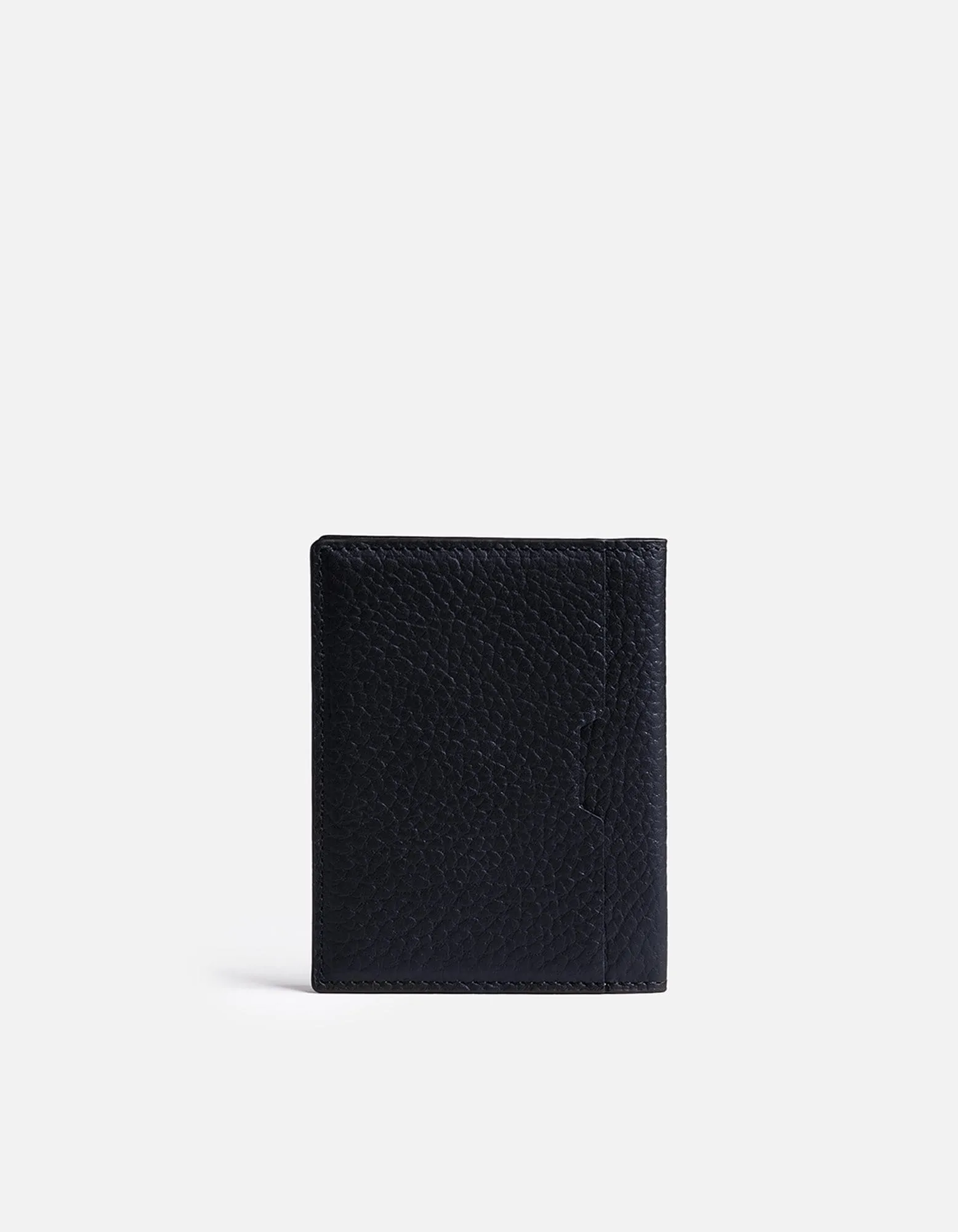 Vertical Wallet, Textured Navy