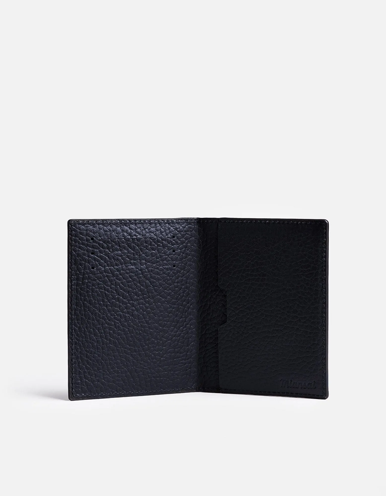 Vertical Wallet, Textured Navy