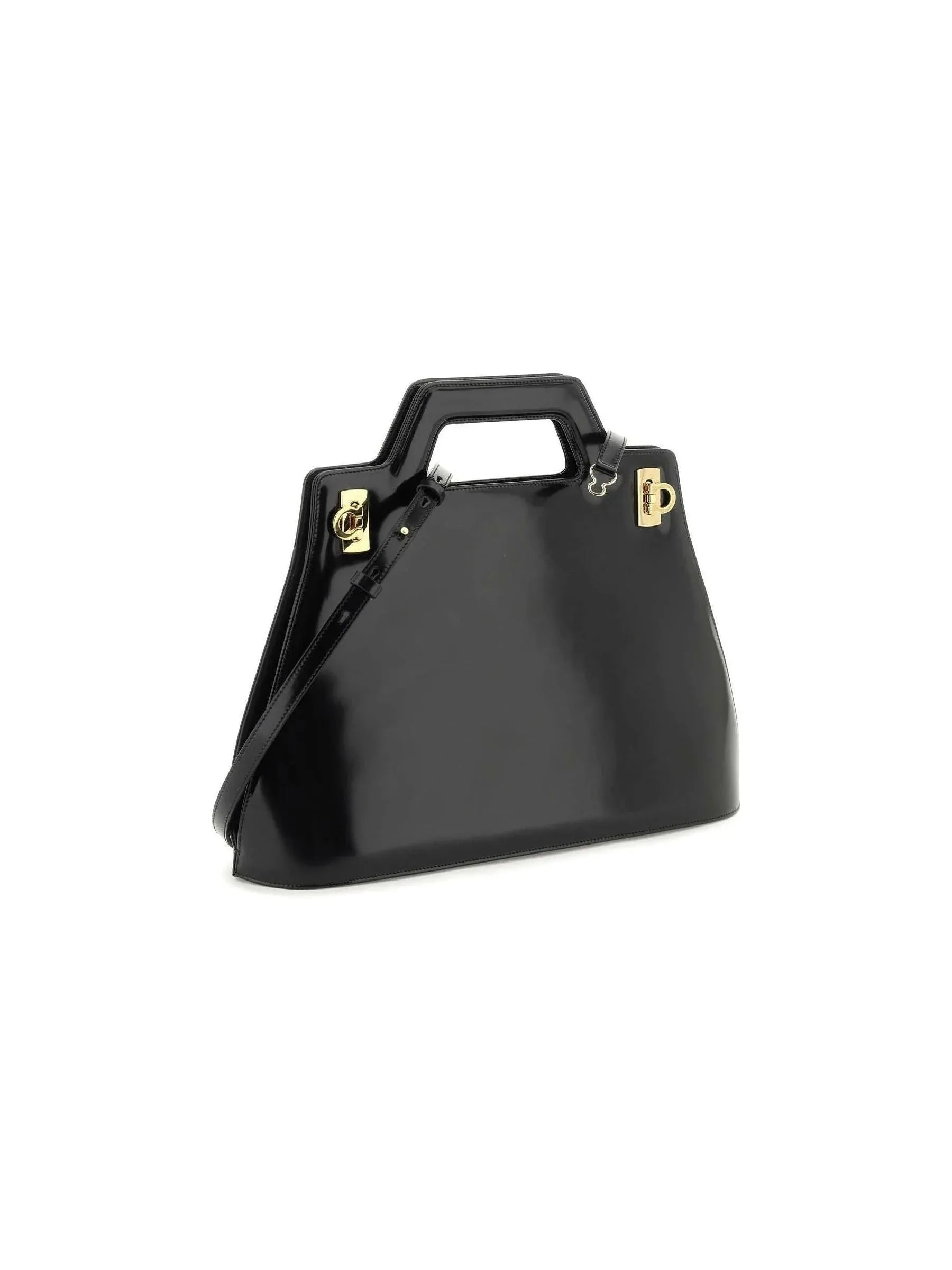 Wanda Top Handle Leather Handbag