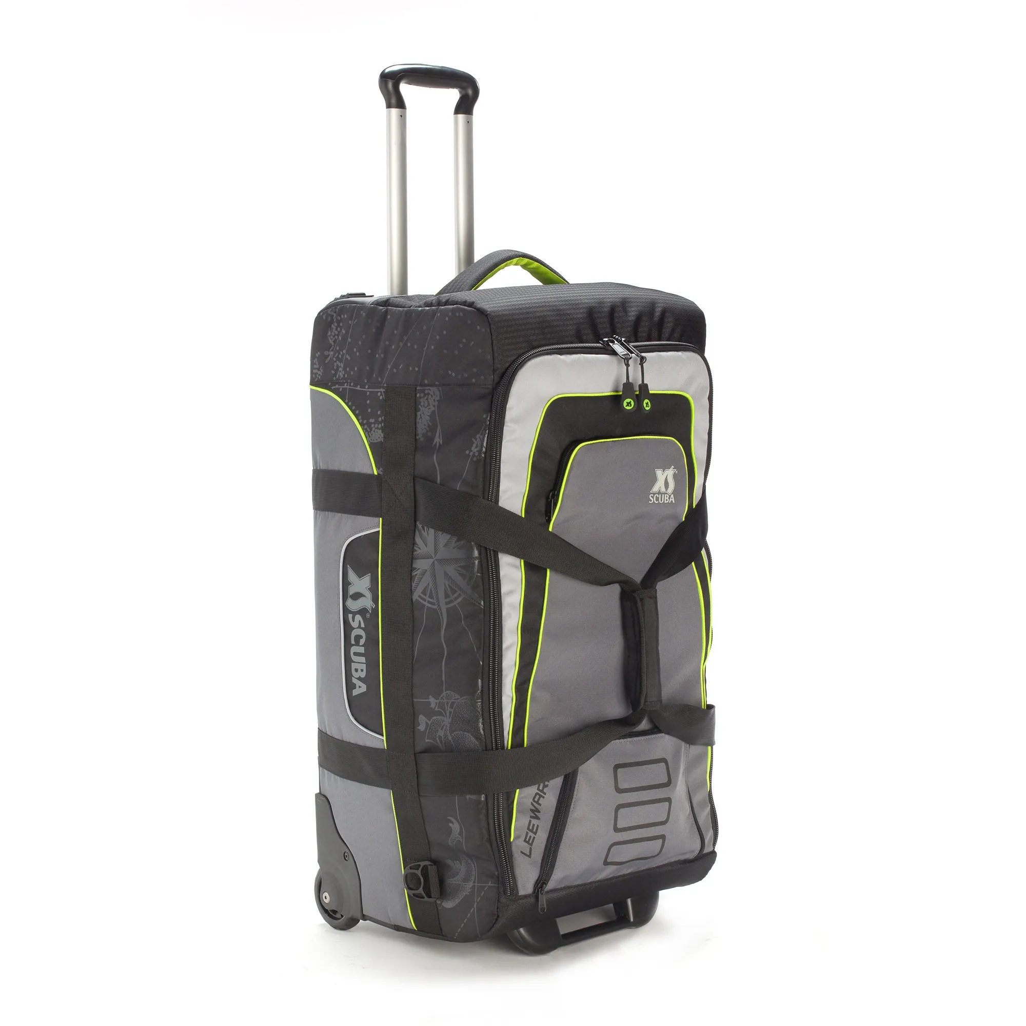 XS SCUBA Leeward 60 Roller Duffel Bag with Internal Side Pockets and Tow Strap